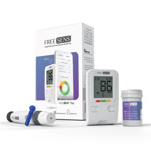 دستگاه تست قند فری سنس همراه 50 نوار تست